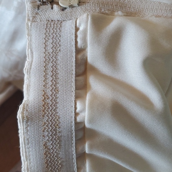Le Chateau Vintage Cream Strapless Brocade A-line Dress Size Medium - Picture 10 of 15
